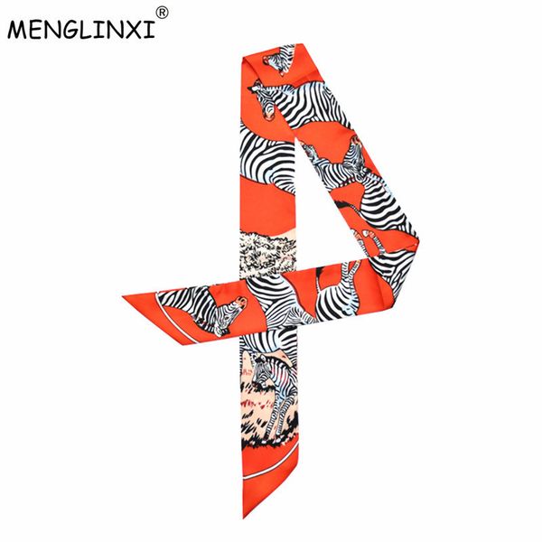 bag scarf 2018 new brand zebra striped small silk scarf for women print headband handle bag ribbons small long scarves tie c19011001, Blue;gray
bag scarf 2018 new brand zebra striped small silk scarf for women print headband handle bag ribbons small long scarves tie c19011001, Blue;gray