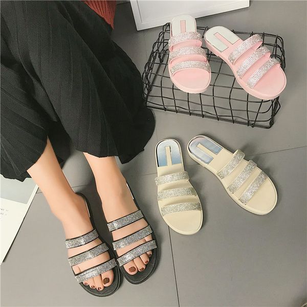 bailehou women slippers flip flops summer women fashion crystal diamond bling beach slides sandals casual shoes slip on slippers, Black
bailehou women slippers flip flops summer women fashion crystal diamond bling beach slides sandals casual shoes slip on slippers, Black