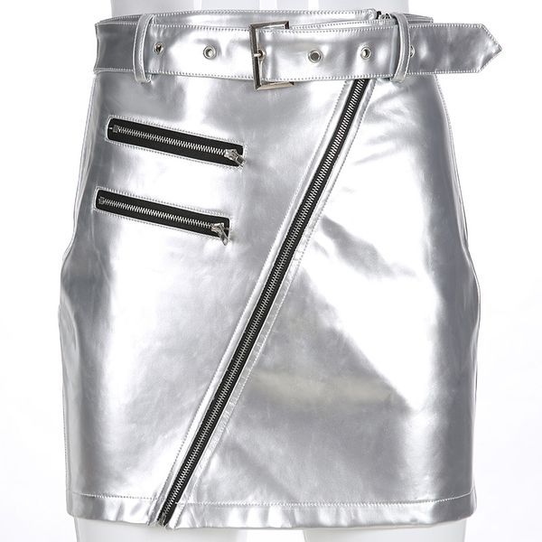wholesale clothes pu short skirt women's clothing girls skirts beveled zipper belt silver hip skirt 255, Black
wholesale clothes pu short skirt women's clothing girls skirts beveled zipper belt silver hip skirt 255, Black