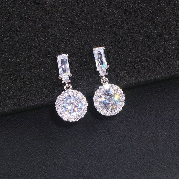 classic luxury round cubic zircon earrings for women bride silver color sparking crystals drop earrings wedding earrings wx156
classic luxury round cubic zircon earrings for women bride silver color sparking crystals drop earrings wedding earrings wx156