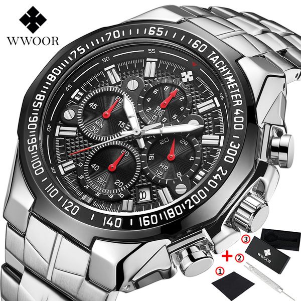 new watch man wwoor men chronograph quartz watch big dial steel strap waterproof sport clock reloj hombre, Slivery;brown
new watch man wwoor men chronograph quartz watch big dial steel strap waterproof sport clock reloj hombre, Slivery;brown