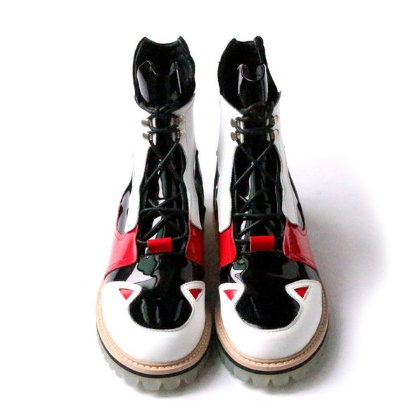 new designer high mens casual high street fashion ankle boots runway genuine leather med heels punk mixed color shoes
new designer high mens casual high street fashion ankle boots runway genuine leather med heels punk mixed color shoes