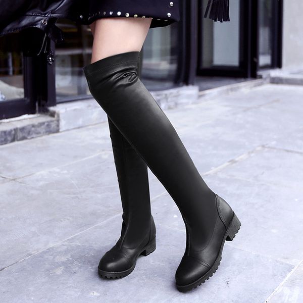 winter autumn women long boots fashion casual low heels over the knee boots black white boot ladies's shoes
winter autumn women long boots fashion casual low heels over the knee boots black white boot ladies's shoes