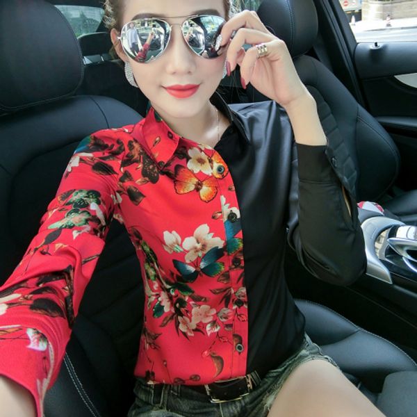 spring fall runway shirts women long sleeve lapel neck printed ladies button blouse plus size office slim designer shirt, White
spring fall runway shirts women long sleeve lapel neck printed ladies button blouse plus size office slim designer shirt, White