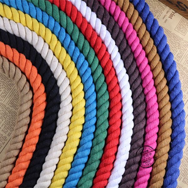 cord 20mm handmade diy accessories cotton 3-strand braided twisted rope colored decorative design twist thick rope, Black;white
cord 20mm handmade diy accessories cotton 3-strand braided twisted rope colored decorative design twist thick rope, Black;white