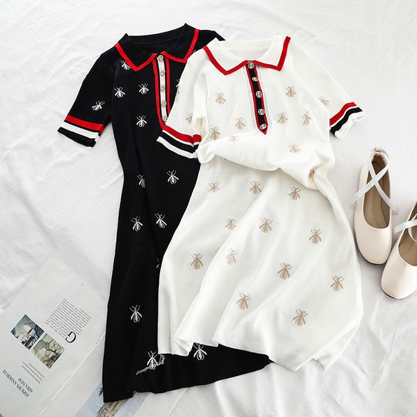2020 summer ladies sweet anima sleeve length button knee-length turn-down collar dress, Black;gray
2020 summer ladies sweet anima sleeve length button knee-length turn-down collar dress, Black;gray