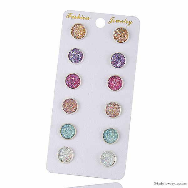 6 Pairs Set Round Smart Crystal Stud Earrings Mixed Colorful Earrings Set Gift For Birthday Hot Selling Jewelry E0265
6 Pairs Set Round Smart Crystal Stud Earrings Mixed Colorful Earrings Set Gift For Birthday Hot Selling Jewelry E0265