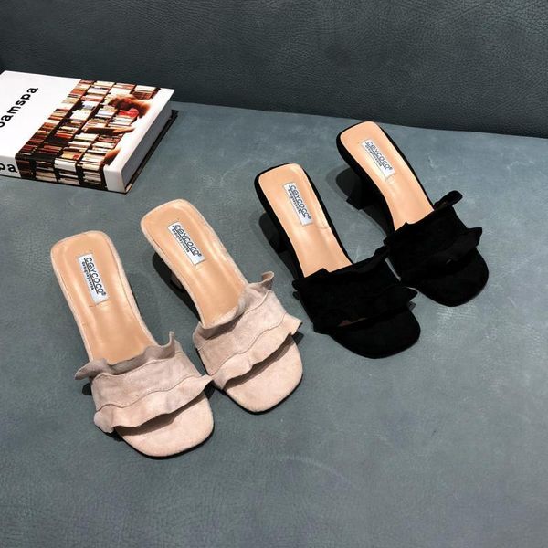 shoes square heel flock woman's slippers med slides rubber flip flops block 2020 hawaiian rome pu hoof heels fabric rubber flip, Black
shoes square heel flock woman's slippers med slides rubber flip flops block 2020 hawaiian rome pu hoof heels fabric rubber flip, Black