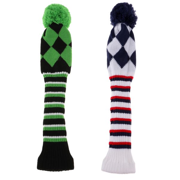 2pcs golf headcovers pom pom knitted head cover golf accessories for driver fairway hybrid wood
2pcs golf headcovers pom pom knitted head cover golf accessories for driver fairway hybrid wood