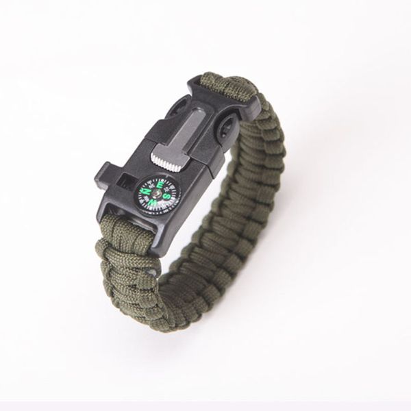 multi functional emergency paracord bracelet survival parachute without flint outdoor scraper whistle buckle jewelry men women
multi functional emergency paracord bracelet survival parachute without flint outdoor scraper whistle buckle jewelry men women