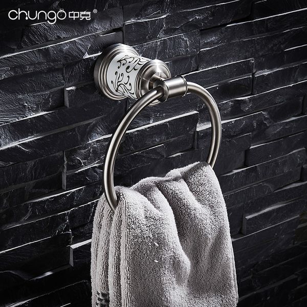 304 stainless steel brushed towel rings ceramic white towel holder bath shelf rack hangers bathroom accessories wall mount
304 stainless steel brushed towel rings ceramic white towel holder bath shelf rack hangers bathroom accessories wall mount