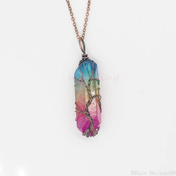 7 chakra tree of life pendant necklaces handmade natural rainbow stone for women men long chain statement necklace jewelry chritmas gift, Silver
7 chakra tree of life pendant necklaces handmade natural rainbow stone for women men long chain statement necklace jewelry chritmas gift, Silver