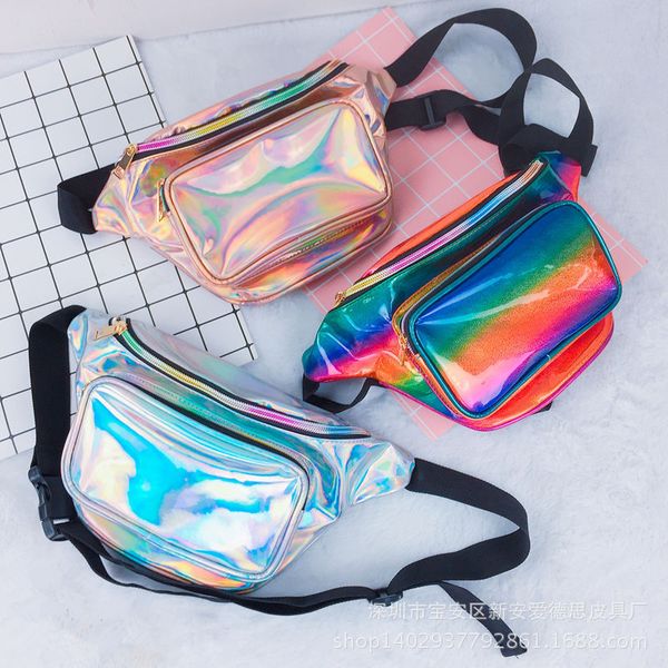 women's street trend fashion waist bag european reflective laser colorful chest bag shoulder simple casual sports
women's street trend fashion waist bag european reflective laser colorful chest bag shoulder simple casual sports