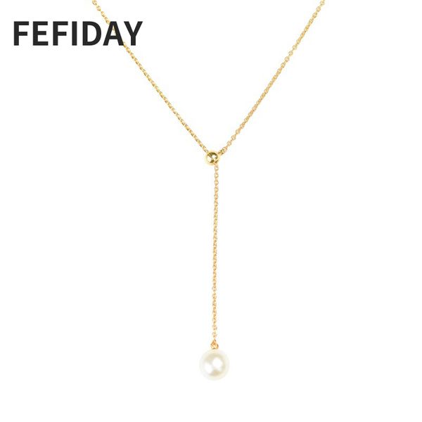 fefiday modern female gold chain stone custom white pearl necklace women lady wedding chains on the neck necklaces for girls, Silver
fefiday modern female gold chain stone custom white pearl necklace women lady wedding chains on the neck necklaces for girls, Silver