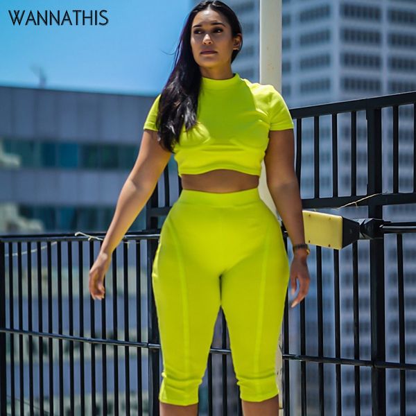 wannathis elastic short sleeve two piece sets women bodycon casual rib-knit green high waist knee length shorts outfit sets, White
wannathis elastic short sleeve two piece sets women bodycon casual rib-knit green high waist knee length shorts outfit sets, White