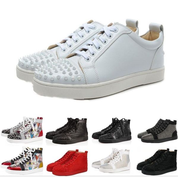 Designer Brand Red Bottom Studded Spikes Flats shoes For Men Women black white blue Party Lovers Genuine Leather casual Sneakers on sale
Designer Brand Red Bottom Studded Spikes Flats shoes For Men Women black white blue Party Lovers Genuine Leather casual Sneakers on sale