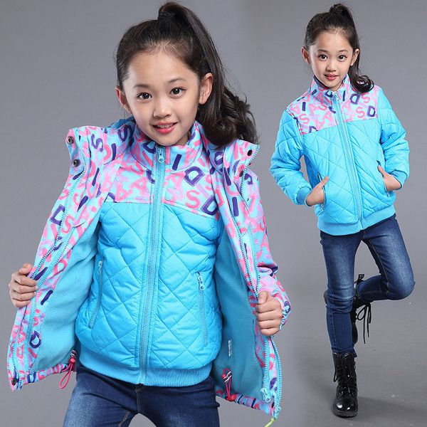 3-14 years thick warm kids girls winter coat 2pcs waterproof outwear jacket+detachable down parkas children snow wear z601, Blue;gray
3-14 years thick warm kids girls winter coat 2pcs waterproof outwear jacket+detachable down parkas children snow wear z601, Blue;gray