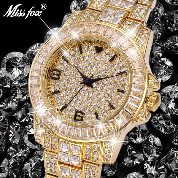 missfox classic arabic watch men brand luxury men watch waterproof male clock full diamond quartz iced out watch with box, Slivery;brown
missfox classic arabic watch men brand luxury men watch waterproof male clock full diamond quartz iced out watch with box, Slivery;brown