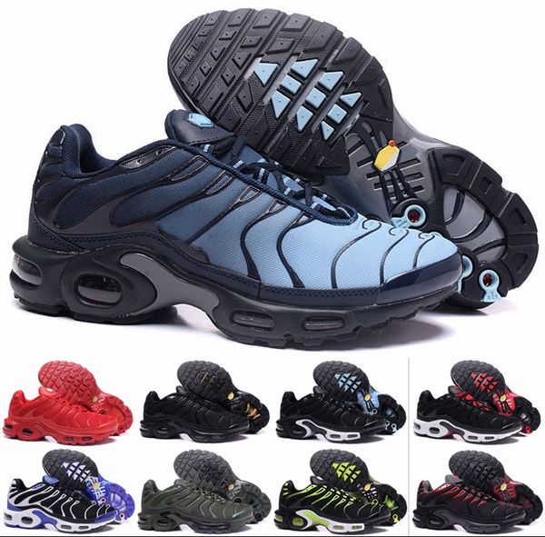 

New TN Mens Running Shoes Tns Plus Air Fashion Increased Ventilation Casual Trainers Olive blue black Mens Designer Sneakers Chausseures