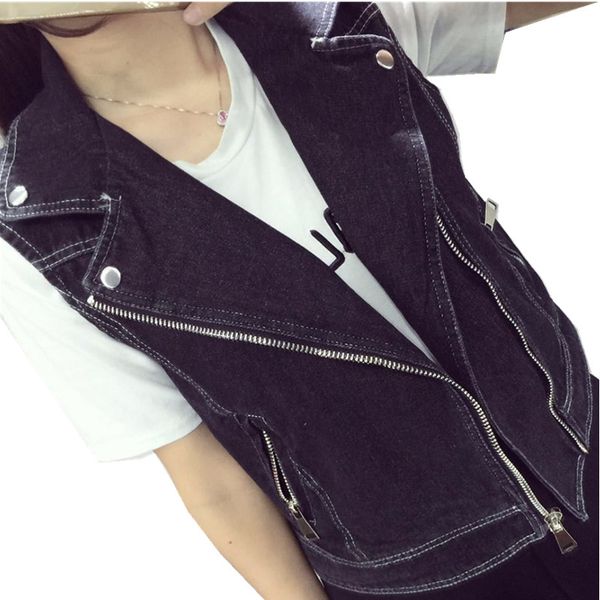 5xl 6xl 7xl 8xl large size denim jacket for women vintage blue women's vest zipper pocket casual jeans waistcoat female cardigan, Black;white
5xl 6xl 7xl 8xl large size denim jacket for women vintage blue women's vest zipper pocket casual jeans waistcoat female cardigan, Black;white