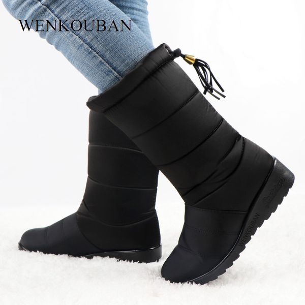 winter women mid calf boots ladies waterproof boots female warm winter snow black shoes warm black botines mujer 2019
winter women mid calf boots ladies waterproof boots female warm winter snow black shoes warm black botines mujer 2019