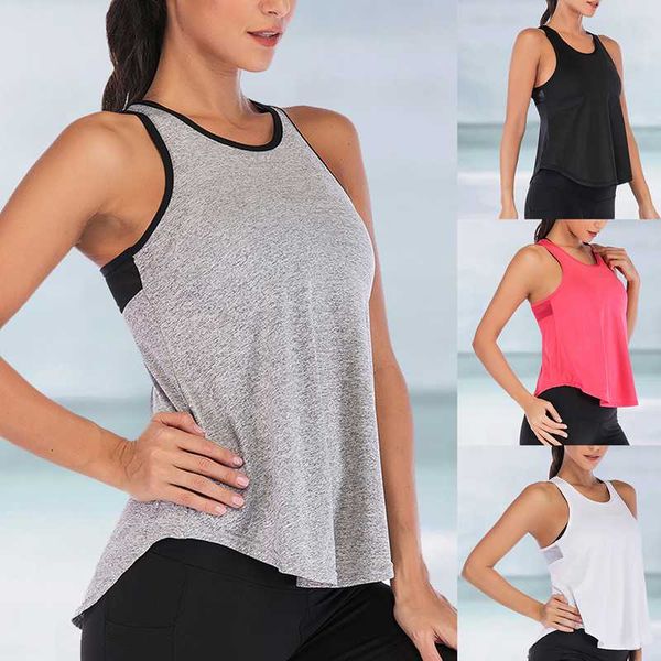 summer women sleeveless vest split hem beach casual tank running solid breathable sports vests yoga loose fit, Black;blue
summer women sleeveless vest split hem beach casual tank running solid breathable sports vests yoga loose fit, Black;blue