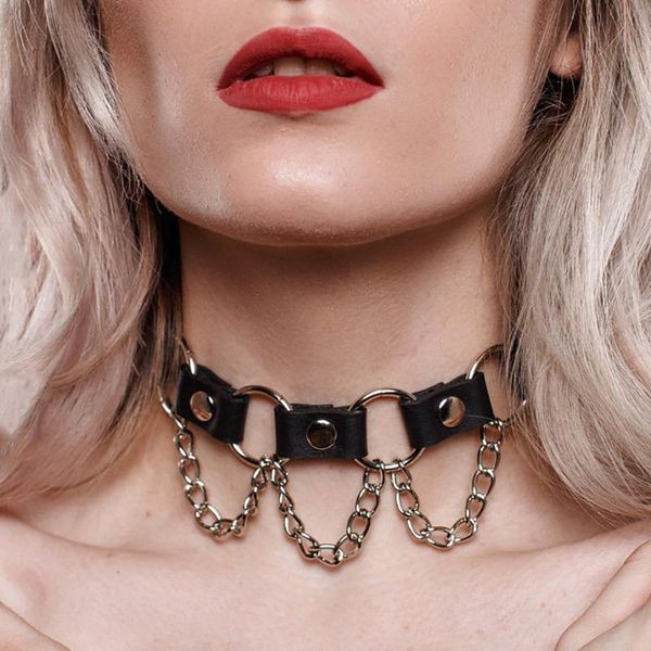 trodeam women punk choker collar leather necklace bondage cosplay goth jewelry women gothic necklace harajuku accessories, Golden;silver
trodeam women punk choker collar leather necklace bondage cosplay goth jewelry women gothic necklace harajuku accessories, Golden;silver