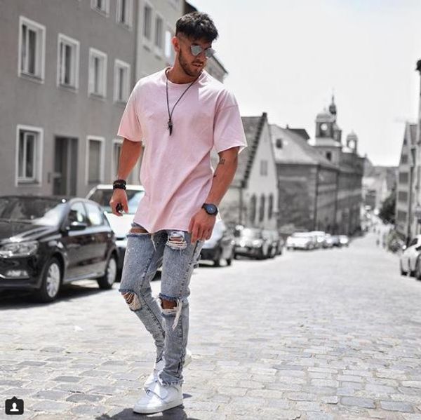 mens light blue jeans fashion street holes ripped distressed pencil pants slim fit male hommes pantalones
mens light blue jeans fashion street holes ripped distressed pencil pants slim fit male hommes pantalones