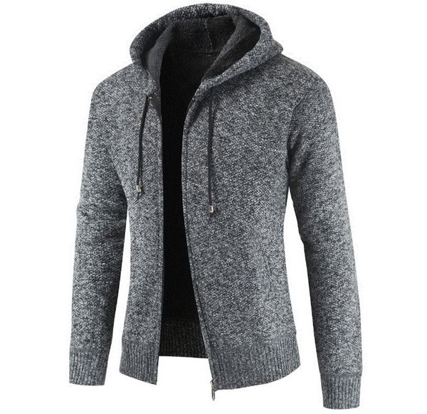 fashion hooded jacket for men causal thick coats autumn and winter long sleeve cardigan mens zipper fly sweatshirts, Black
fashion hooded jacket for men causal thick coats autumn and winter long sleeve cardigan mens zipper fly sweatshirts, Black