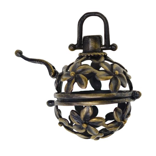 retro blank beads cage open pendant locket charms jewelry making accessories, Black 
retro blank beads cage open pendant locket charms jewelry making accessories, Black