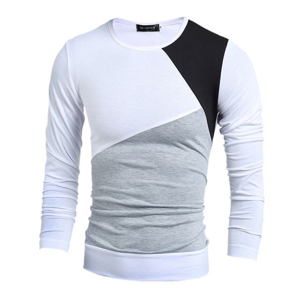 fashion brand casual slim fit tshirt striped patchwork long sleeve t shirt men slim fit t-shirt casual design, White;black
fashion brand casual slim fit tshirt striped patchwork long sleeve t shirt men slim fit t-shirt casual design, White;black