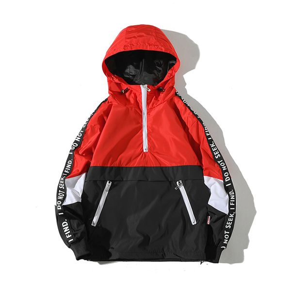 men's jackets una reta hooded men patchwork color block pullover jacket fashion tracksuit coat hip hop streetwear, Black;brown
men's jackets una reta hooded men patchwork color block pullover jacket fashion tracksuit coat hip hop streetwear, Black;brown