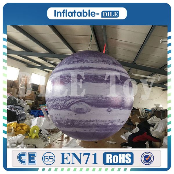 1m Giant Inflatable Planet Balloons Earth Moon Jupiter Saturn Uranus Neptune Mercury Venus For Party Decoration