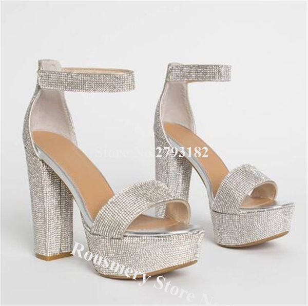 bling bling women fashion peep toe rhinestone chunky heel sandals ankle strap silver crystal thick high heel sandal wedding shoe, Black
bling bling women fashion peep toe rhinestone chunky heel sandals ankle strap silver crystal thick high heel sandal wedding shoe, Black
