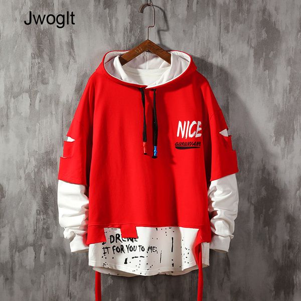 spring autumn men ribbon hoodies fashion hooded hoodies men's sweatshirts splice hip hop red black streetwear 4xl 5xl
spring autumn men ribbon hoodies fashion hooded hoodies men's sweatshirts splice hip hop red black streetwear 4xl 5xl