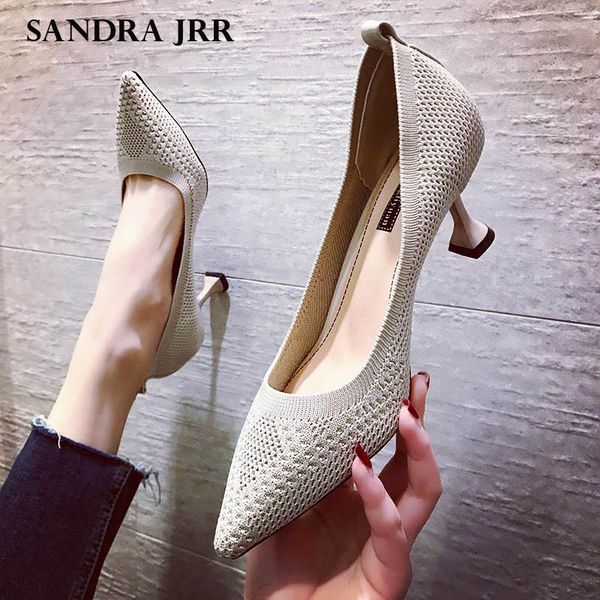 sandra jrr women knit fabric heels shoes med kitten heel pointed toe slip on lady office work shoes casual daily stretchy pumps, Black
sandra jrr women knit fabric heels shoes med kitten heel pointed toe slip on lady office work shoes casual daily stretchy pumps, Black