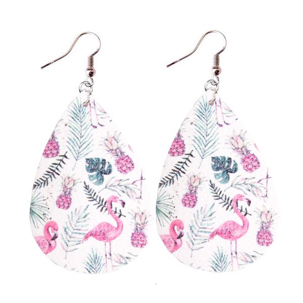 trendy print flamingo & palm leaf patterns teardrop vegan leather earrings for women summer beach holiday jrwelry accessories, Silver
trendy print flamingo & palm leaf patterns teardrop vegan leather earrings for women summer beach holiday jrwelry accessories, Silver