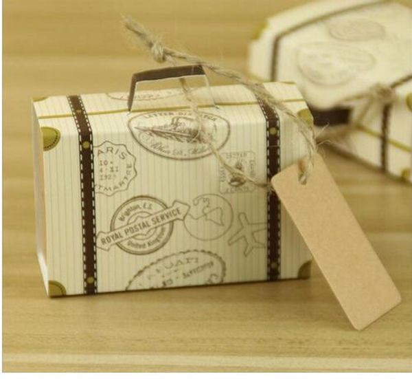 new creative mini suitcase candy box candy packaging carton wedding gift box event & party supplies wedding favors with card
new creative mini suitcase candy box candy packaging carton wedding gift box event & party supplies wedding favors with card