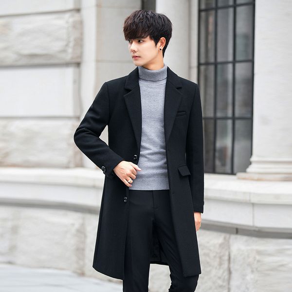 wool coat black long winter jacket men casual mens coats overcoats outwear woolen male jackets sobretudo kj274
wool coat black long winter jacket men casual mens coats overcoats outwear woolen male jackets sobretudo kj274