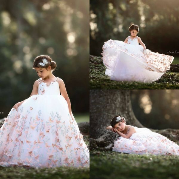 2020 luxury little girls pageant dresses lace 3d floral appliqued butterfly flower girl dress for wedding party gowns princess wear, White;blue
2020 luxury little girls pageant dresses lace 3d floral appliqued butterfly flower girl dress for wedding party gowns princess wear, White;blue