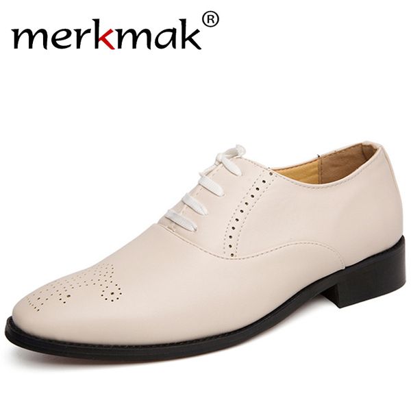 merkmak fashion lace-up men oxfords british style pointy business leather shoes big size hollow bullock shoes for party wedding, Black
merkmak fashion lace-up men oxfords british style pointy business leather shoes big size hollow bullock shoes for party wedding, Black