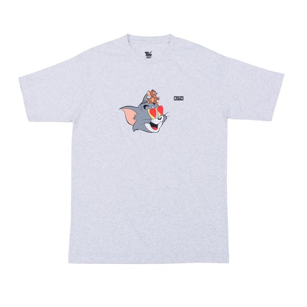 Cartoon Tom And Jerry Print Men Tshirt Designer Summer Women Tops Breif Style Casual Couple Matching Cloth