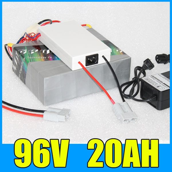 96v 20ah lithium battery pack 109 2v 2000w electric bicycle cooter olar energy battery bm charger hipping