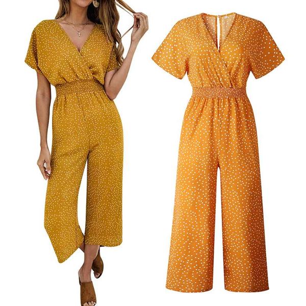women jumpsuits rompers summer casual print v-neck pocket overalls jumpsuit short sleeve wide leg loose jumpsuit, Black;white
women jumpsuits rompers summer casual print v-neck pocket overalls jumpsuit short sleeve wide leg loose jumpsuit, Black;white