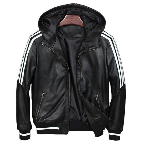 nice hodded man's sheepskin coats leather jackets personality oversized men's real leather jacket coats streetwear xxxxxl a775, Black
nice hodded man's sheepskin coats leather jackets personality oversized men's real leather jacket coats streetwear xxxxxl a775, Black