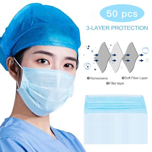 50pcs pm2.5 disposable mouth mask non-woven face mask anti dust mouth nose cover respirators anti bacteria health care
50pcs pm2.5 disposable mouth mask non-woven face mask anti dust mouth nose cover respirators anti bacteria health care