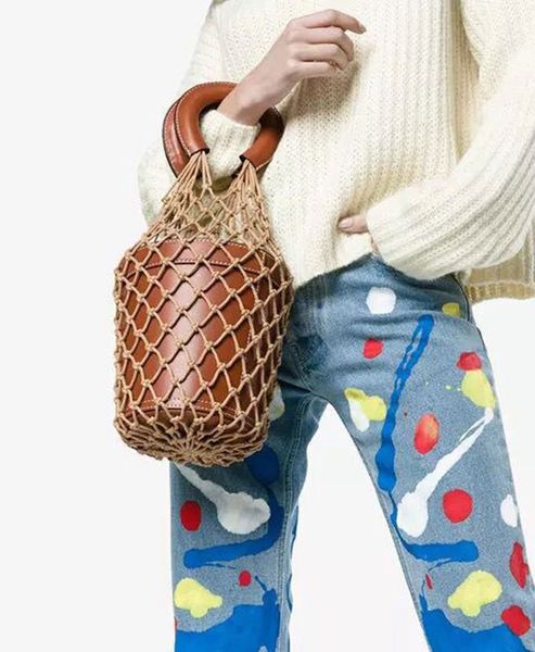 2018 new hollow out mesh bucket bag women's fashion cotton knot tote bag unique basket ravel beach female
2018 new hollow out mesh bucket bag women's fashion cotton knot tote bag unique basket ravel beach female
