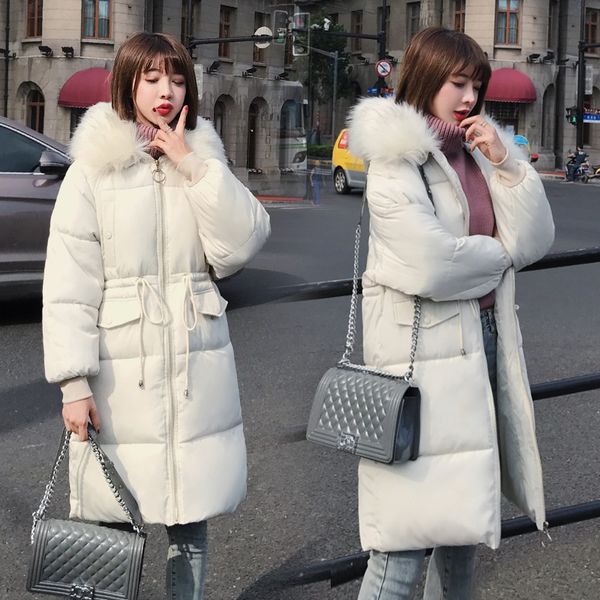 2019 large fur collar warm winter coat women long parka female loose thick winter jackets women plus size jacket ladies outwear, Tan;black
2019 large fur collar warm winter coat women long parka female loose thick winter jackets women plus size jacket ladies outwear, Tan;black