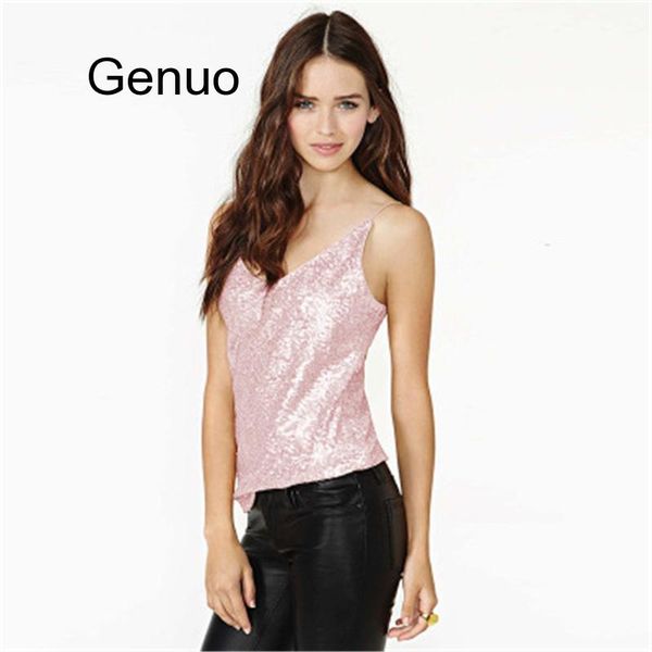 new brand summer women sequin glitter vest strap sleeveless v neck bling bling gold sequin small vest, White
new brand summer women sequin glitter vest strap sleeveless v neck bling bling gold sequin small vest, White