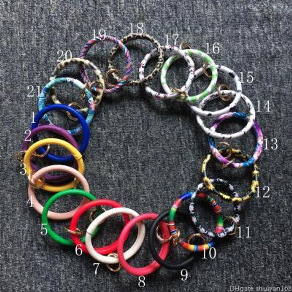 pu leather keychain bracelet bangle keyring large circle key ring chain monogrammed bracelet holder jewelry accessories for women girls, Slivery;golden
pu leather keychain bracelet bangle keyring large circle key ring chain monogrammed bracelet holder jewelry accessories for women girls, Slivery;golden